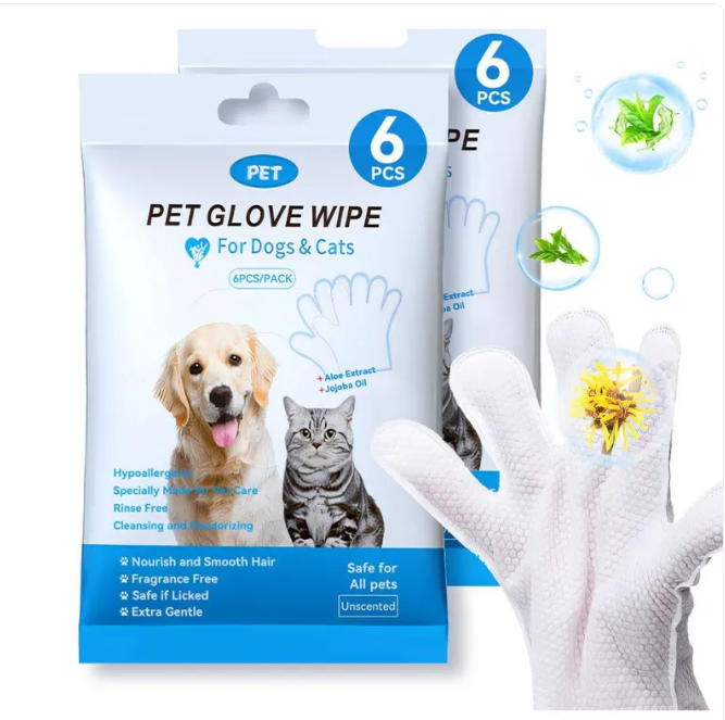 Pet Cleaning Gloves & Wipes - Gifty Girls Shop