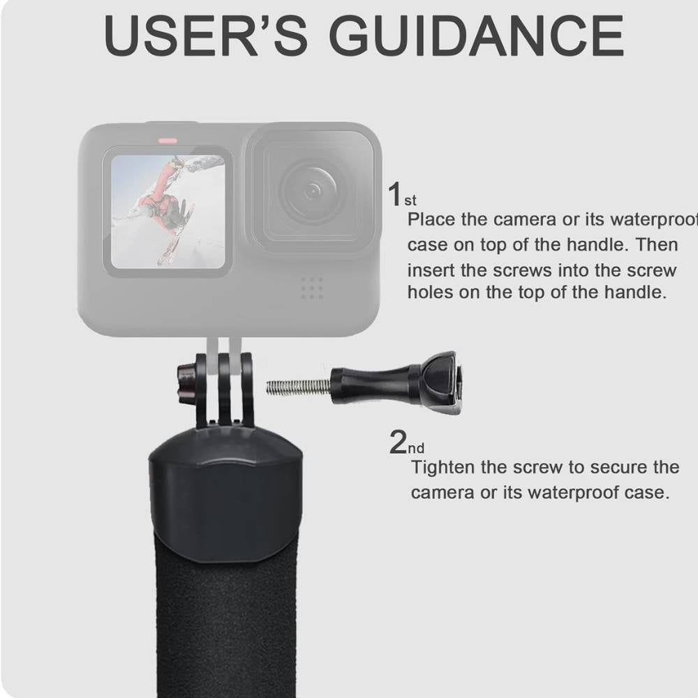 Waterproof Monopod Floating Sport Cam Hand Grip - Gifty Girls Shop