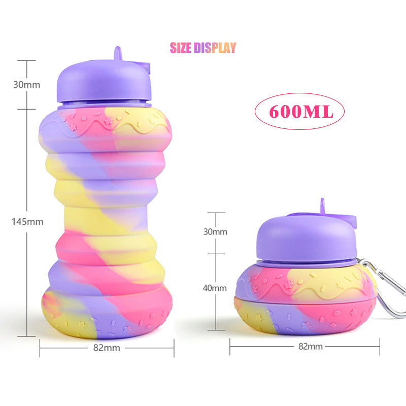 Donut Folding Water Bottle - Gifty Girls Shop