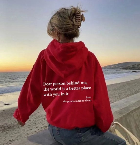 Dear Person Behind Me, Hoodie - Gifty Girls Shop