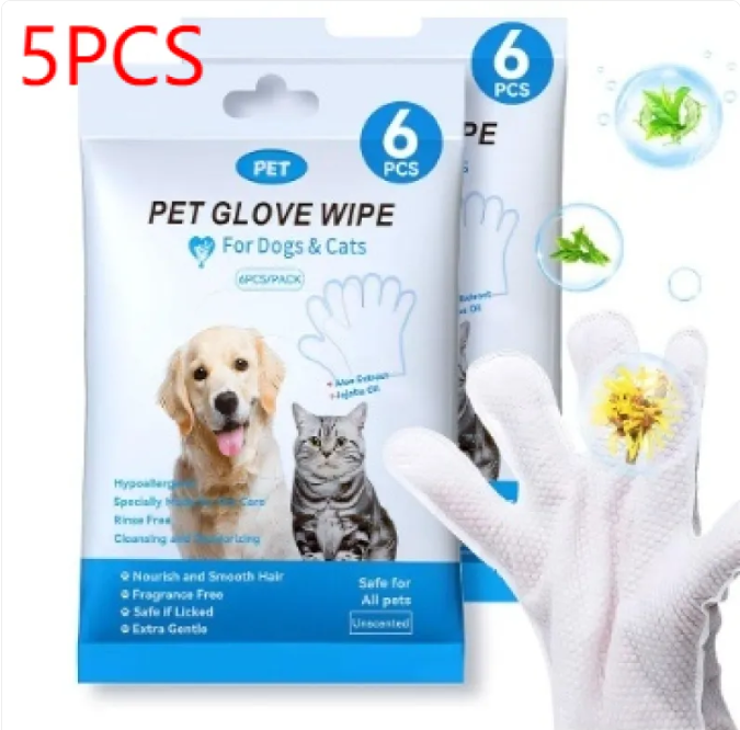 Pet Cleaning Gloves & Wipes - Gifty Girls Shop