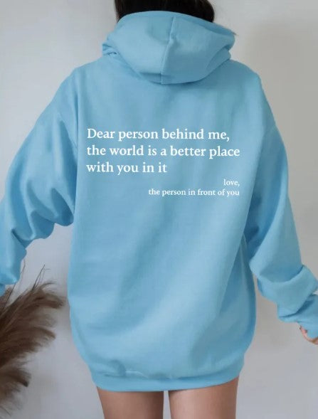 Dear Person Behind Me, Hoodie - Gifty Girls Shop