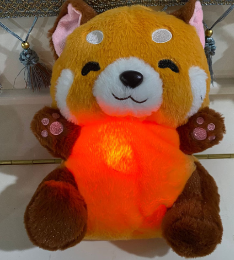 New Red Panda Plush Toy: Musical Lights & Breathing - Gifty Girls Shop