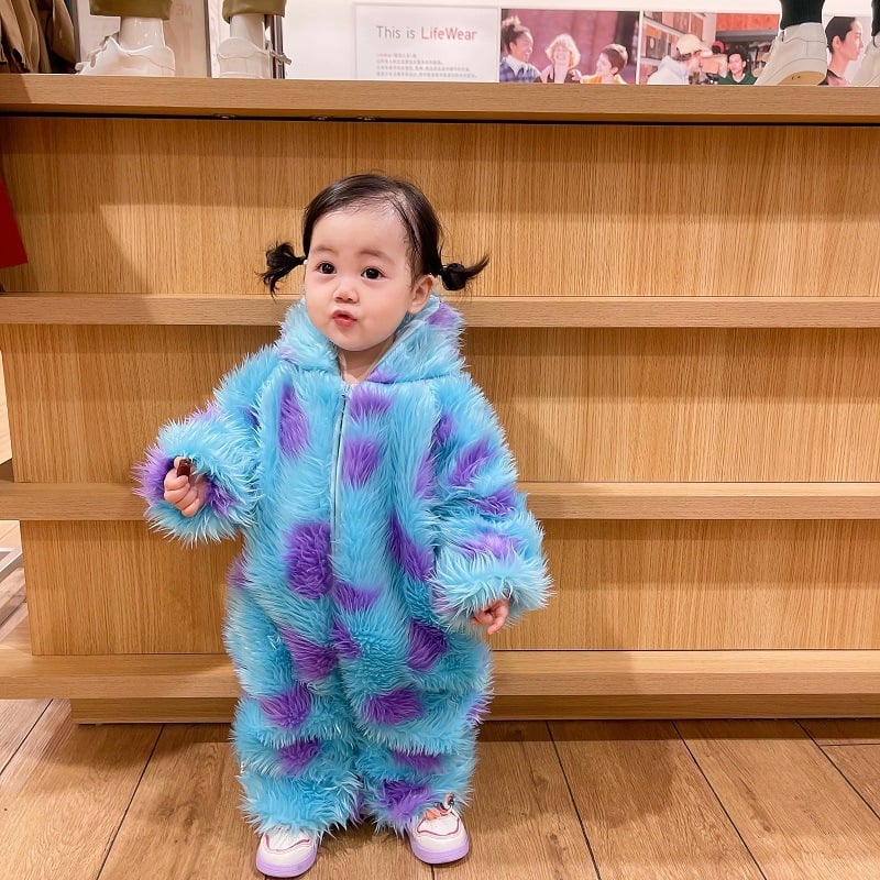 Cute Animal Baby Jumpsuit With Hooded Zipper - Gifty Girls Shop