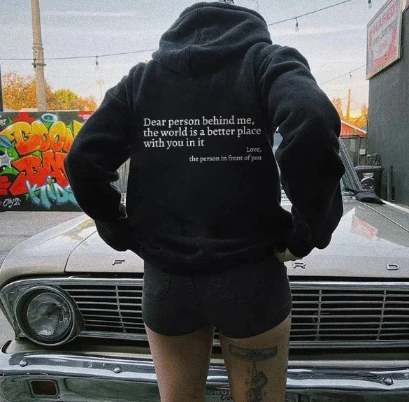 Dear Person Behind Me, Hoodie - Gifty Girls Shop
