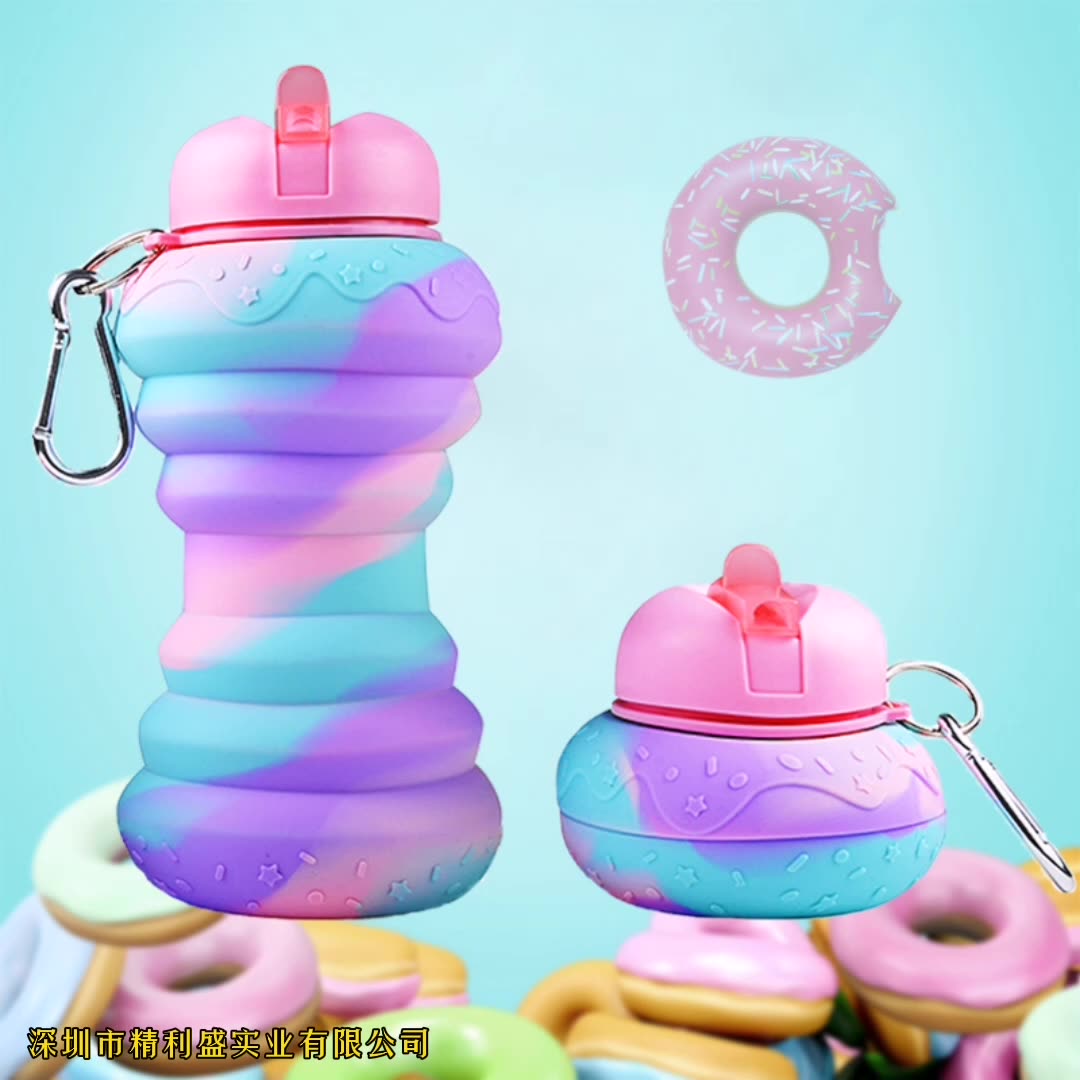 Donut Folding Water Bottle - Gifty Girls Shop