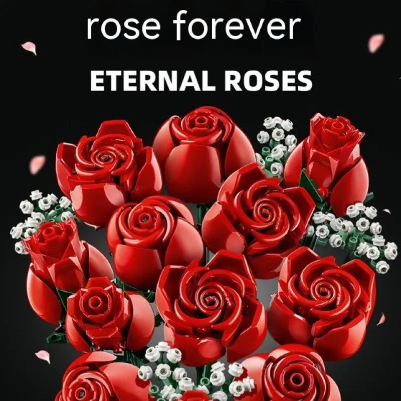 Rose Bouquet Building Blocks - Gifty Girls Shop