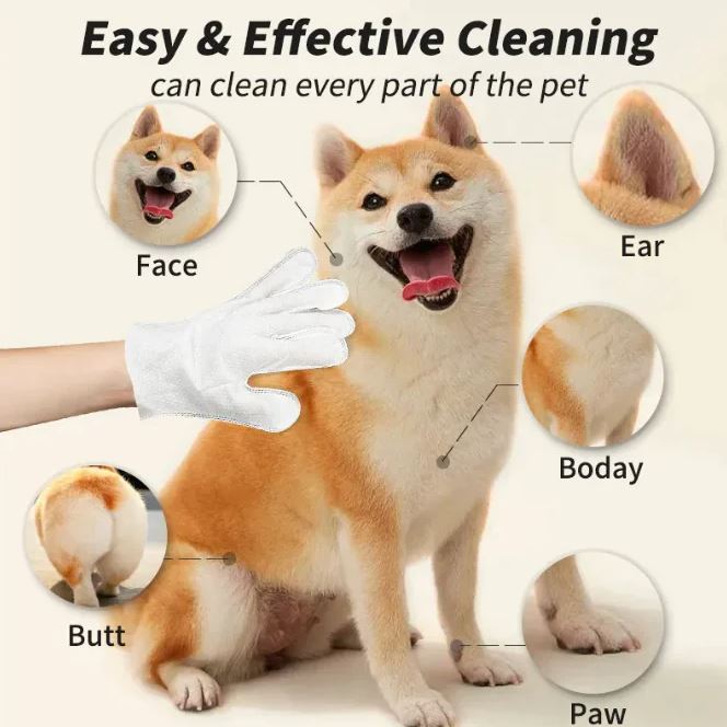Pet Cleaning Gloves & Wipes - Gifty Girls Shop