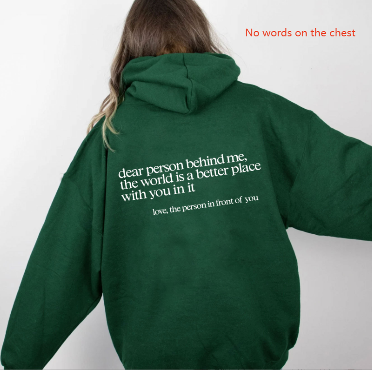Dear Person Behind Me, Hoodie - Gifty Girls Shop