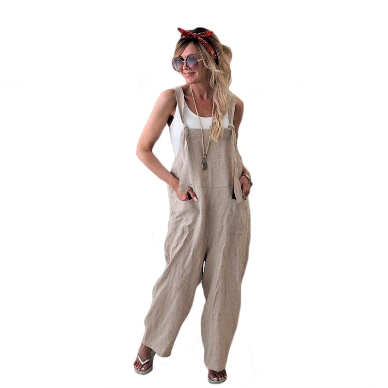 Casual Loose Overalls With Pockets - Gifty Girls Shop