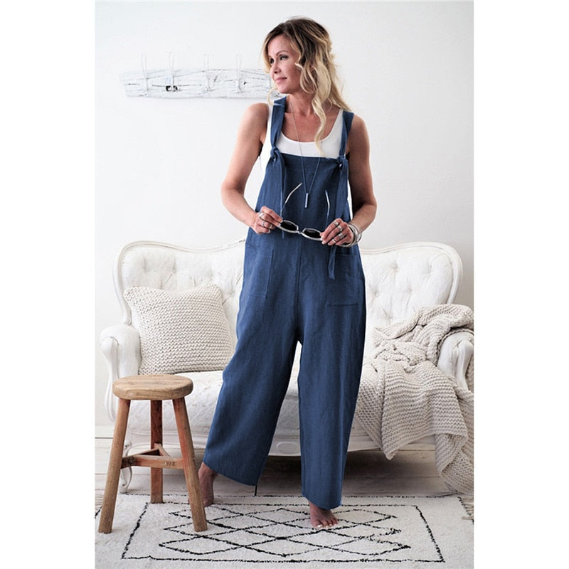 Casual Loose Overalls With Pockets - Gifty Girls Shop